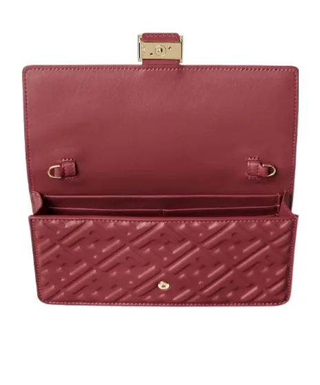 Fendi Baguette Ff Embossed Chained Wallet