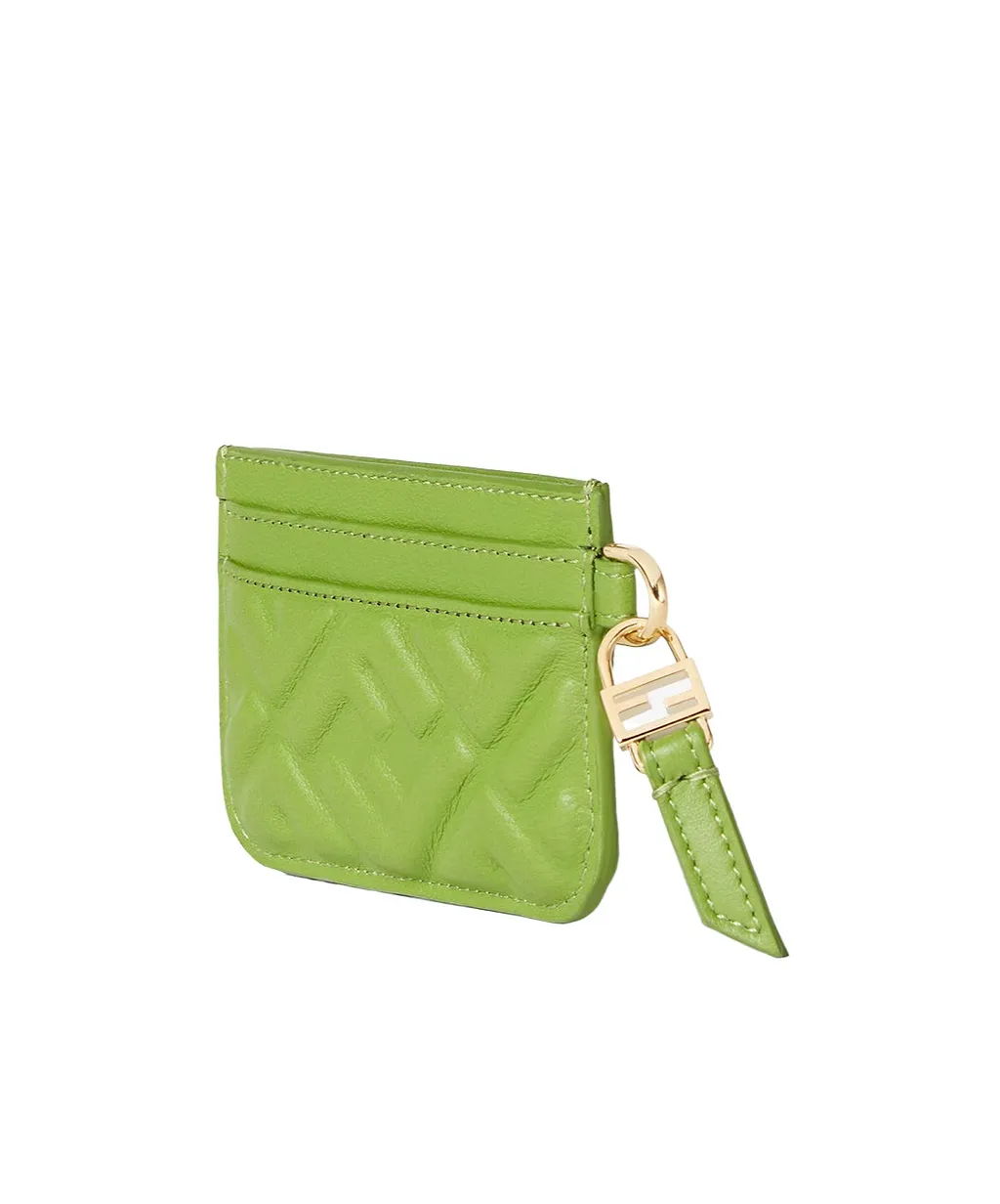 Fendi Baguette Ff Embossed Card Case