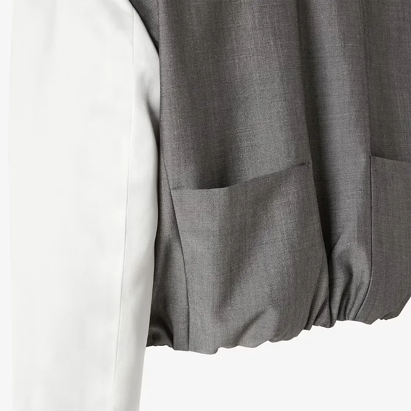 Fendi Cropped Single-Breasted Jacket