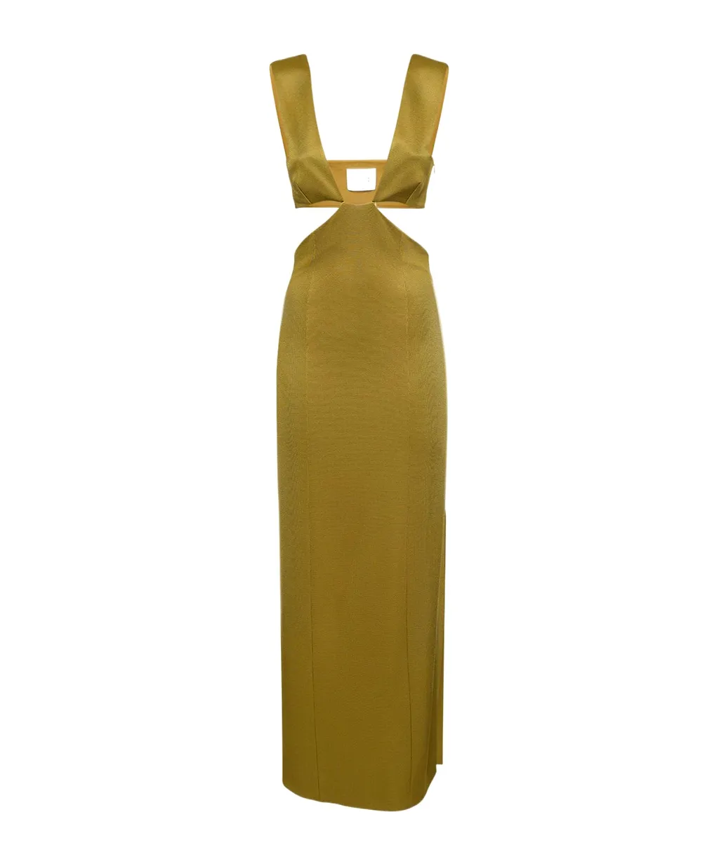 Hollowed-Out Long Dress