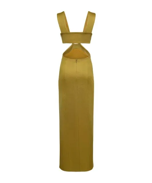 Hollowed-Out Long Dress