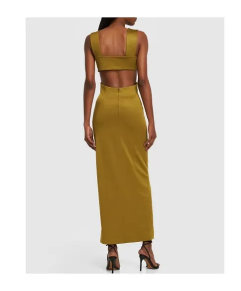 Hollowed-Out Long Dress