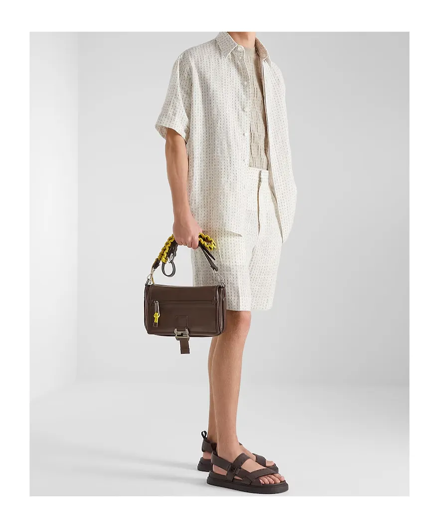 Fendi Fendi Flux Logo Plaque Messenger Bag