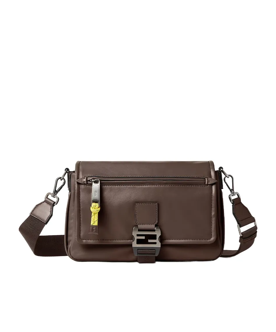 Fendi Fendi Flux Logo Plaque Messenger Bag