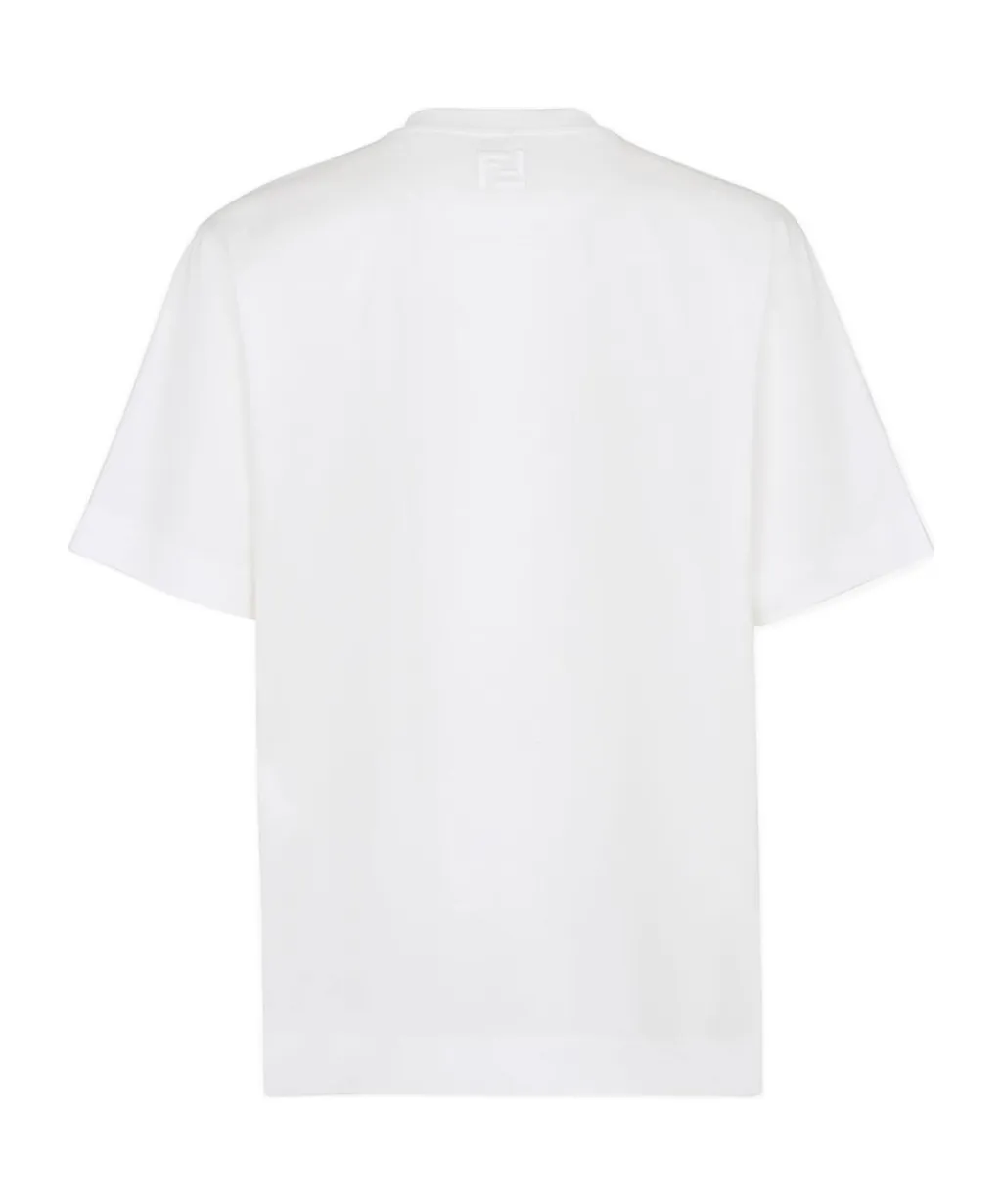 Fendi Fendilicious Motif Printed Crewneck T-Shirt