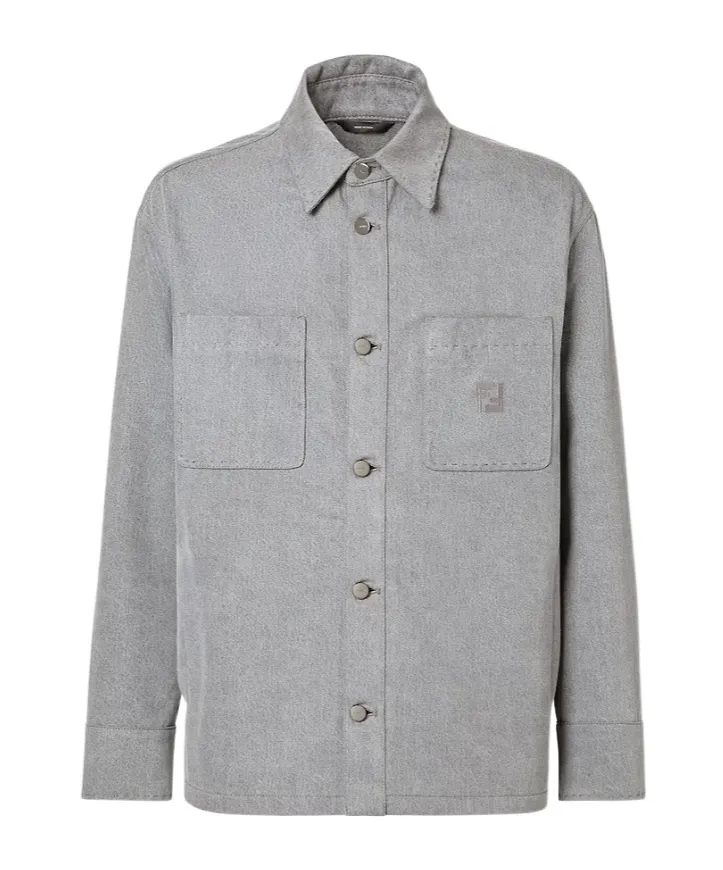 Fendi Ff Embroidered Long-Sleeve Jacket