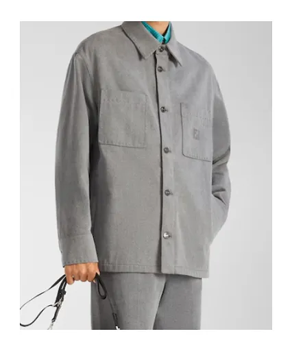Fendi Ff Embroidered Long-Sleeve Jacket