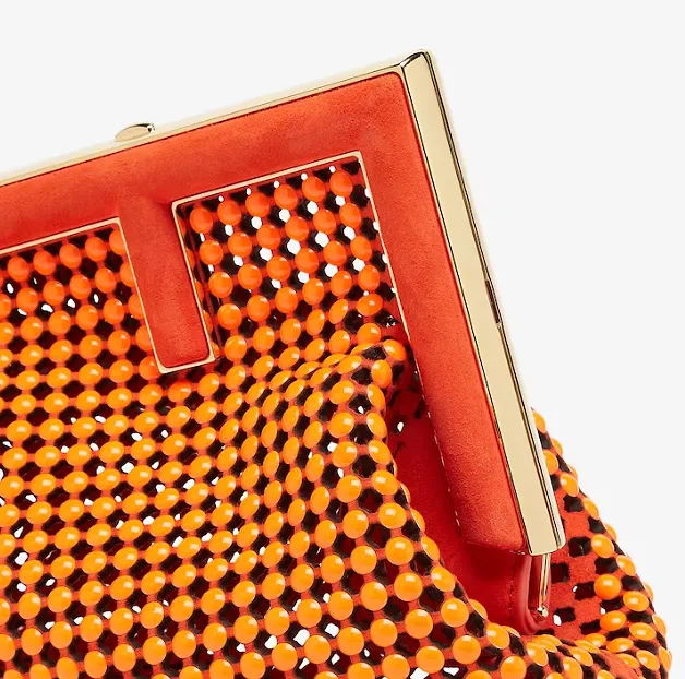 Fendi First Cut-Out Small Clutch Bag