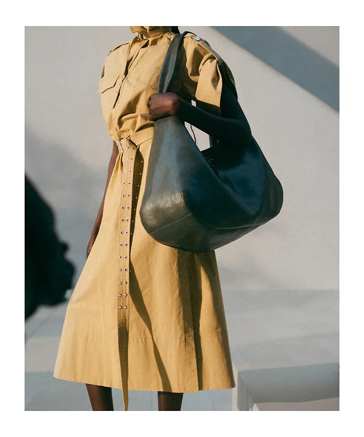 Ganni Butterfly Logo Xxl Hobo Bag