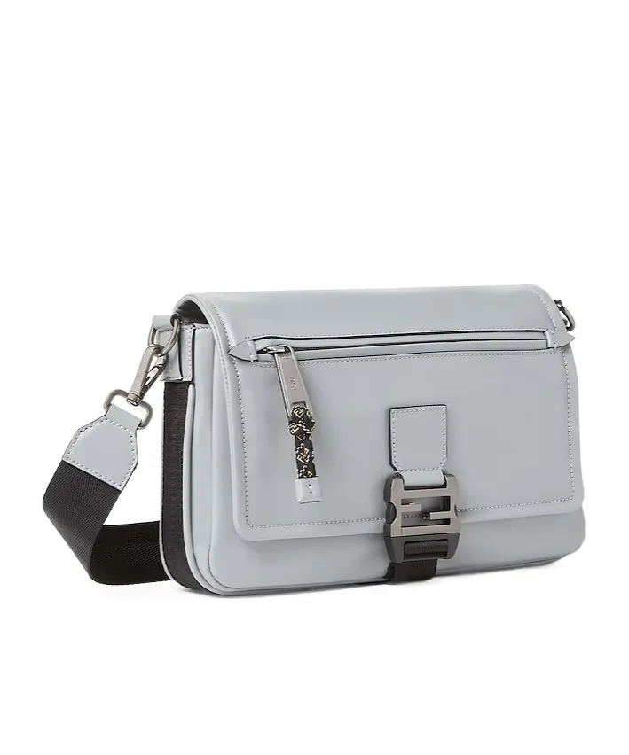 Fendi Flux Logo Plaque Messenger Bag