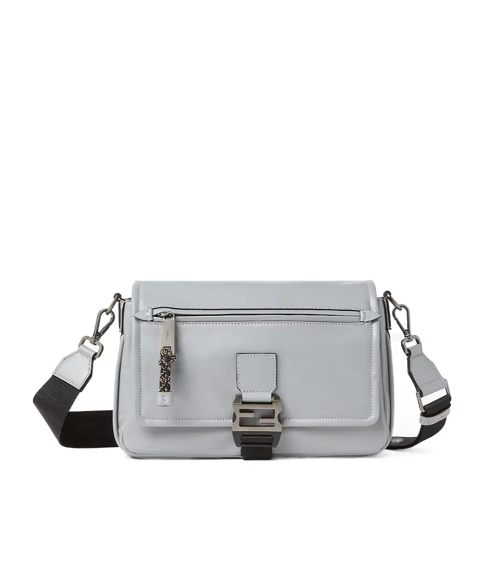 Fendi Flux Logo Plaque Messenger Bag