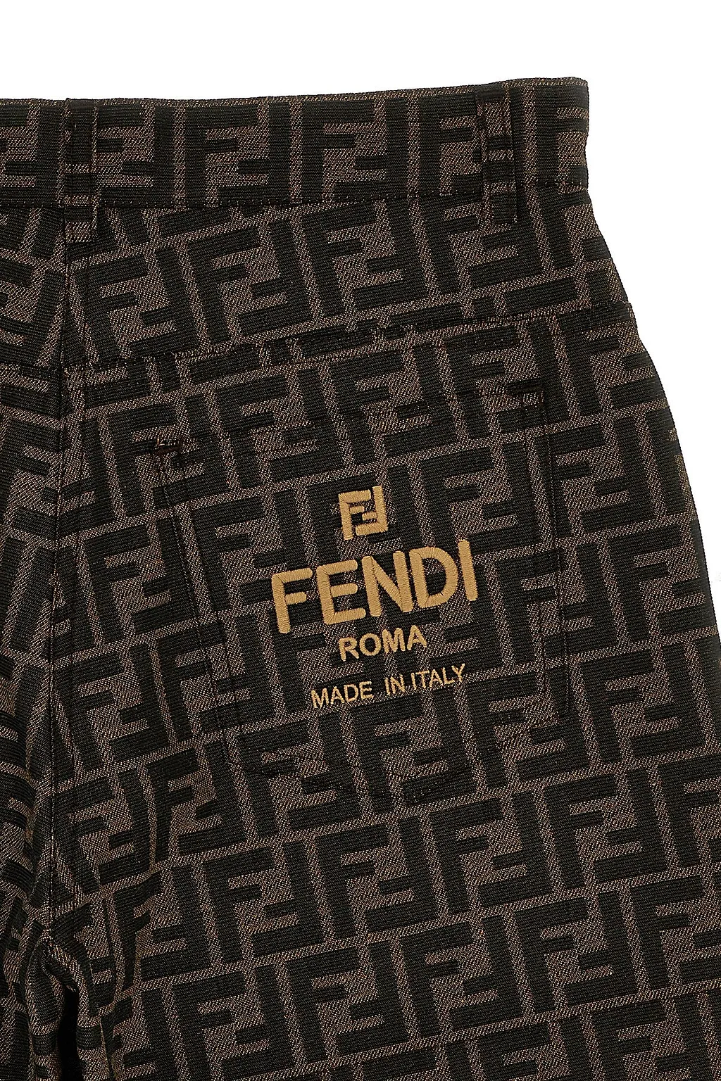 Fendi Kids Allover Ff Jacquard Shorts