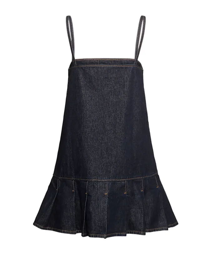 Denim Suspender Dress