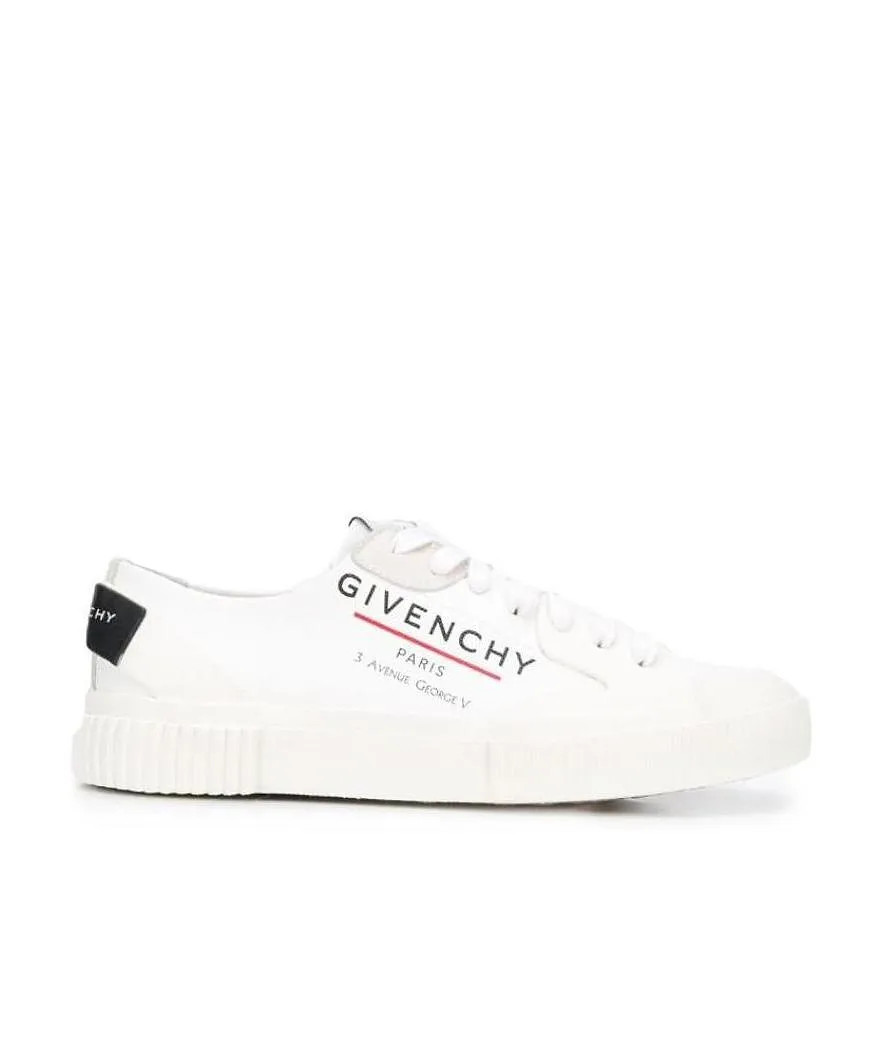 Address Logo-Print Low-Top Sneakers