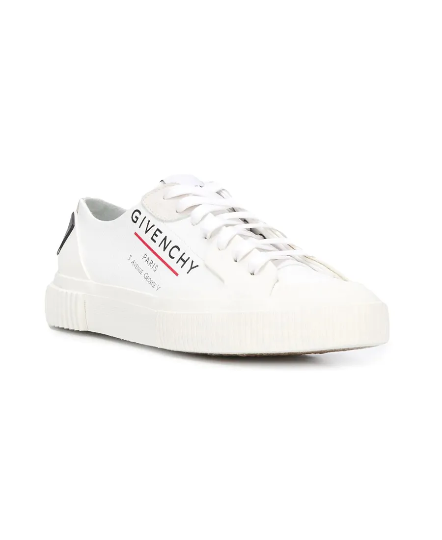 Address Logo-Print Low-Top Sneakers