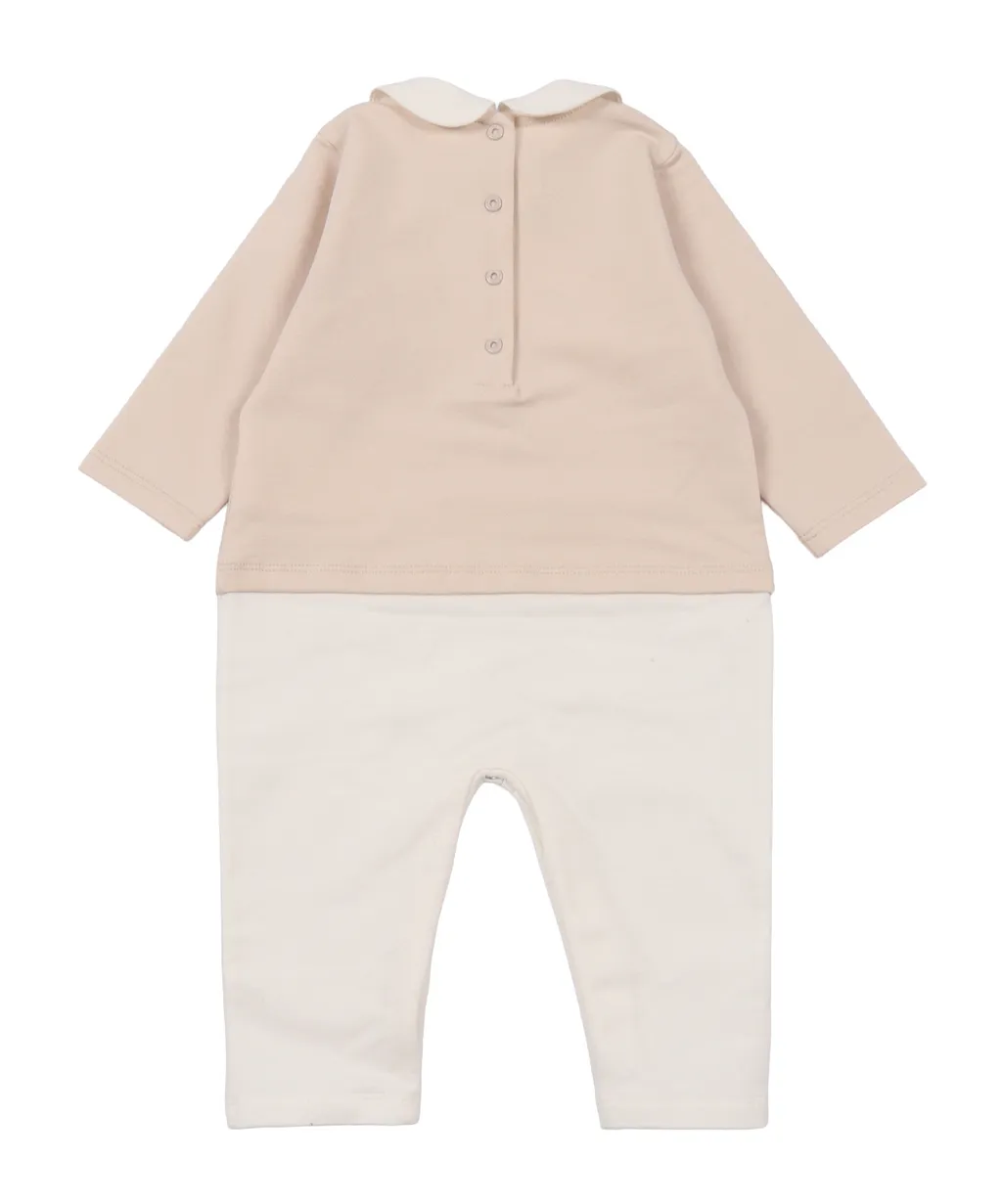 Fendi Kids Printed Sleepsuit Hat And Bib Set