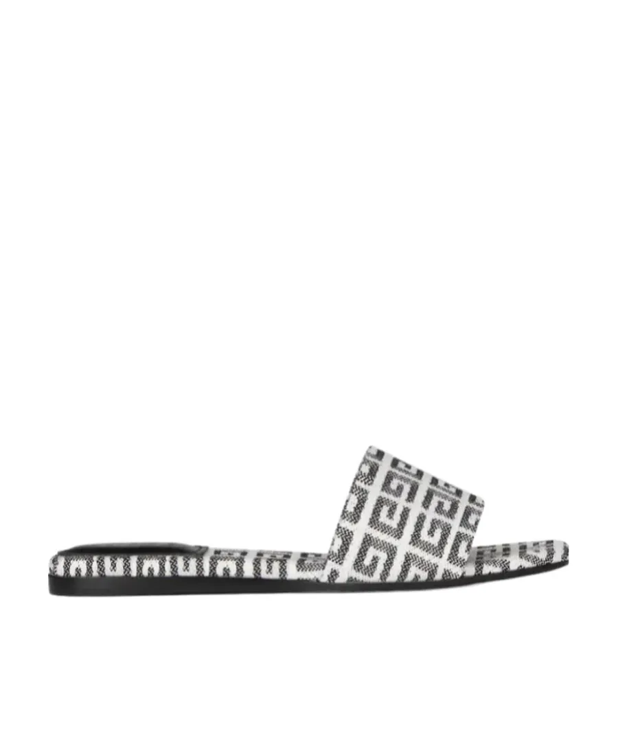 Flat Sandals In 4G Jacquard