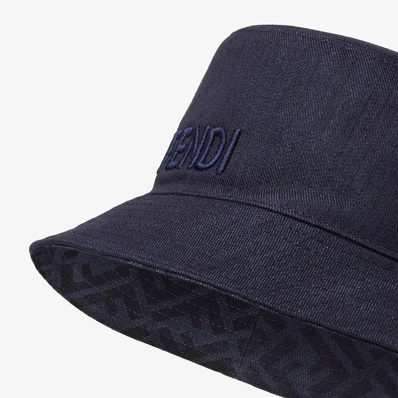 Fendi Logo Embroidered Reversible Bucket Hat