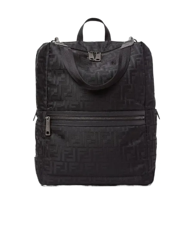 Fendi Lui Ff Jacquard Backpack