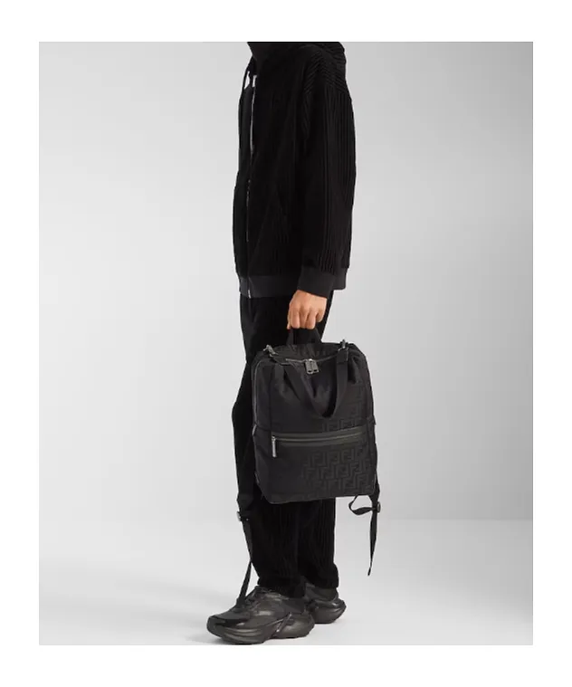 Fendi Lui Ff Jacquard Backpack