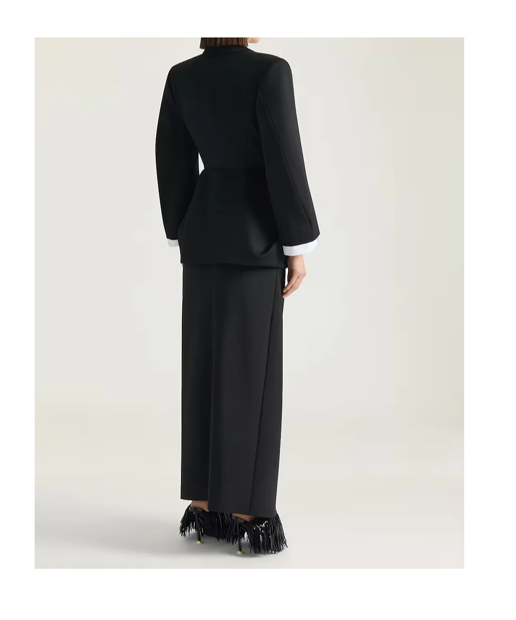 Givenchy Draped Wrap Midi Skirt