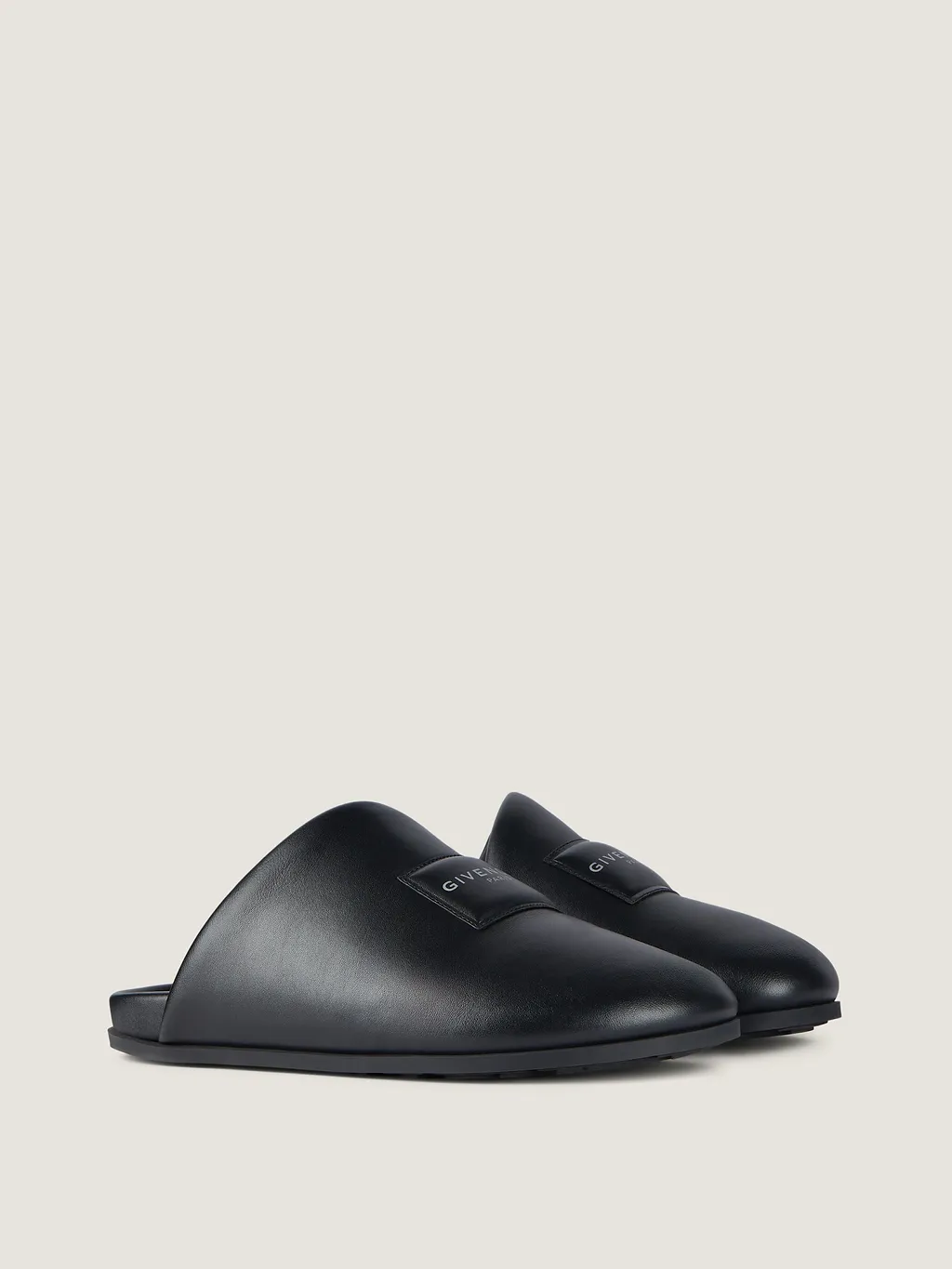 Givenchy Logo Patch Slippers