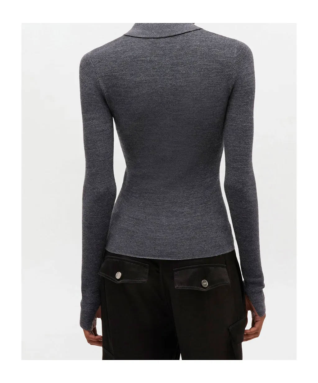 Ganni Knitted Polo Shirt