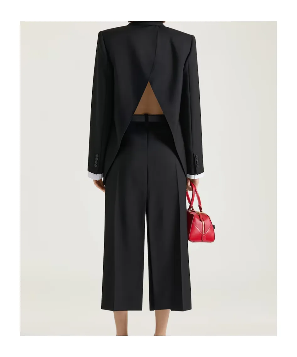 Givenchy Slit-Detailed Midi Pants Skirt