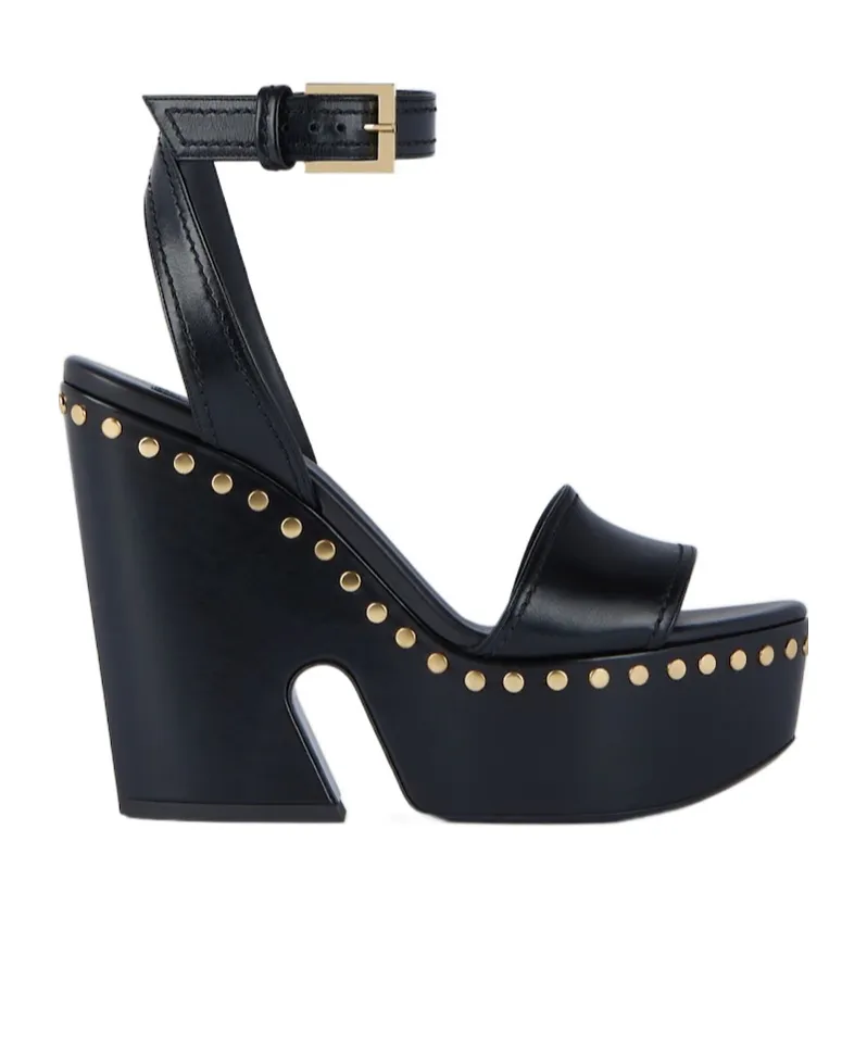 Givenchy Studed Clog Platform Sandals