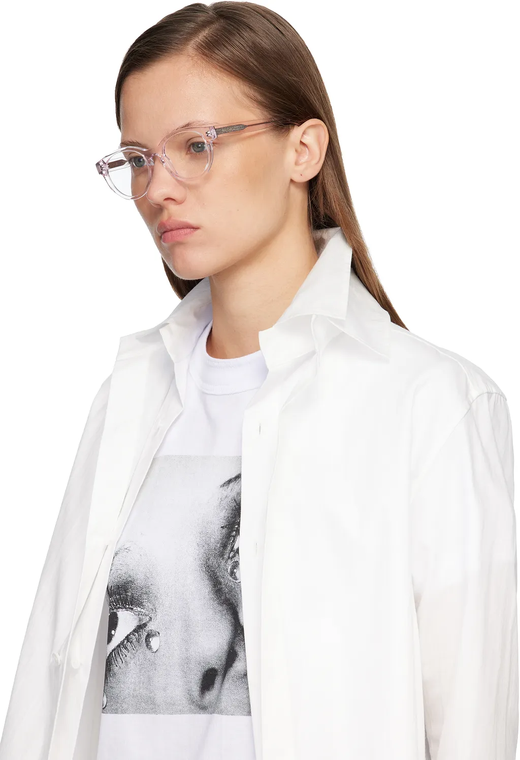 Gv Day Text Logo Circular Glasses