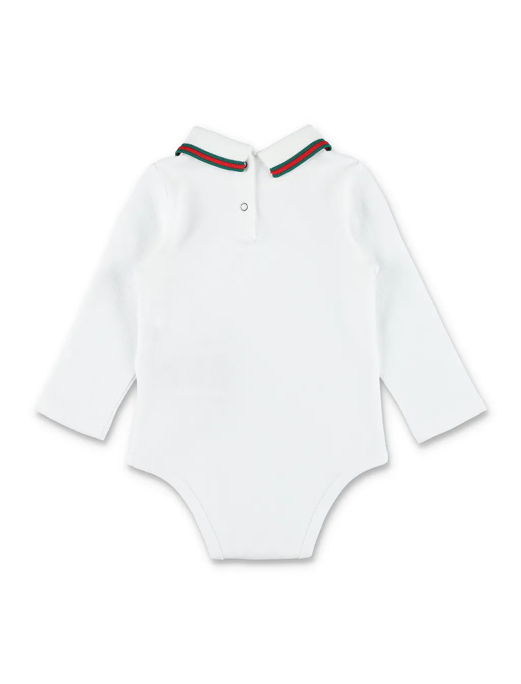 Gucci Web Collar Long Sleeve Bodysuit