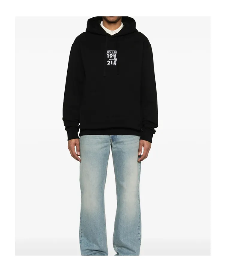 Gucci Long Sleeved Graphic Printed Hoodie