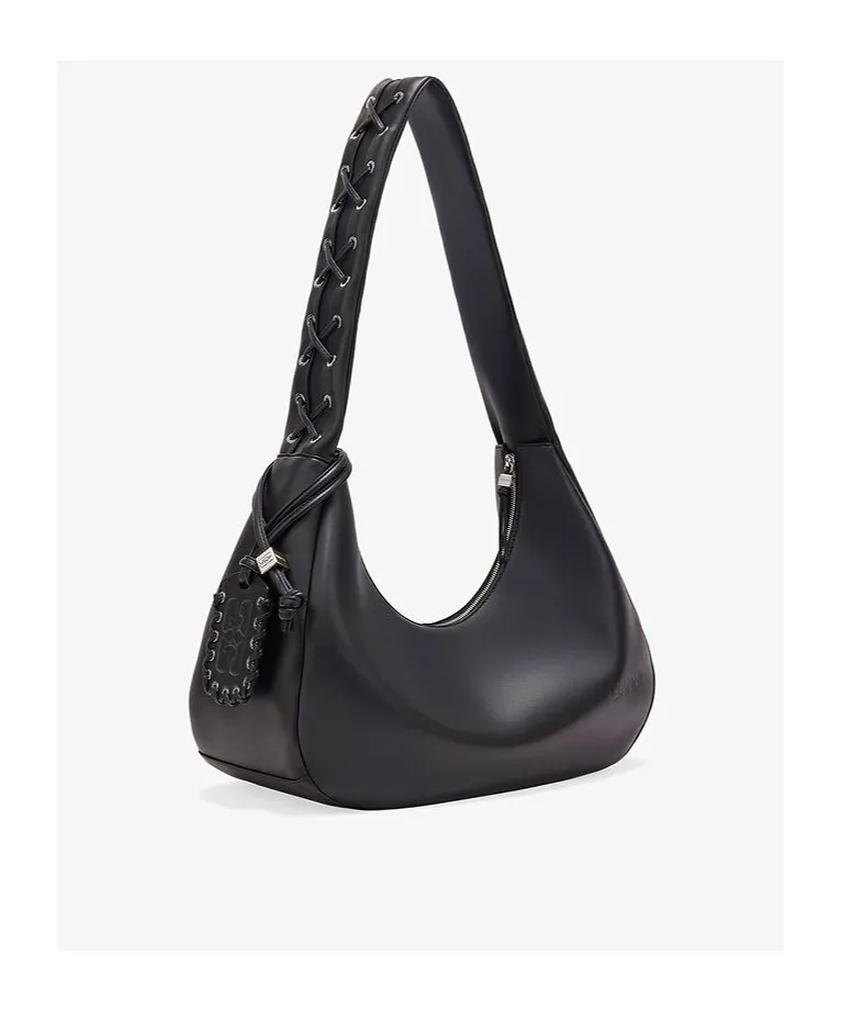 Ganni Medium Laces Hobo Bag