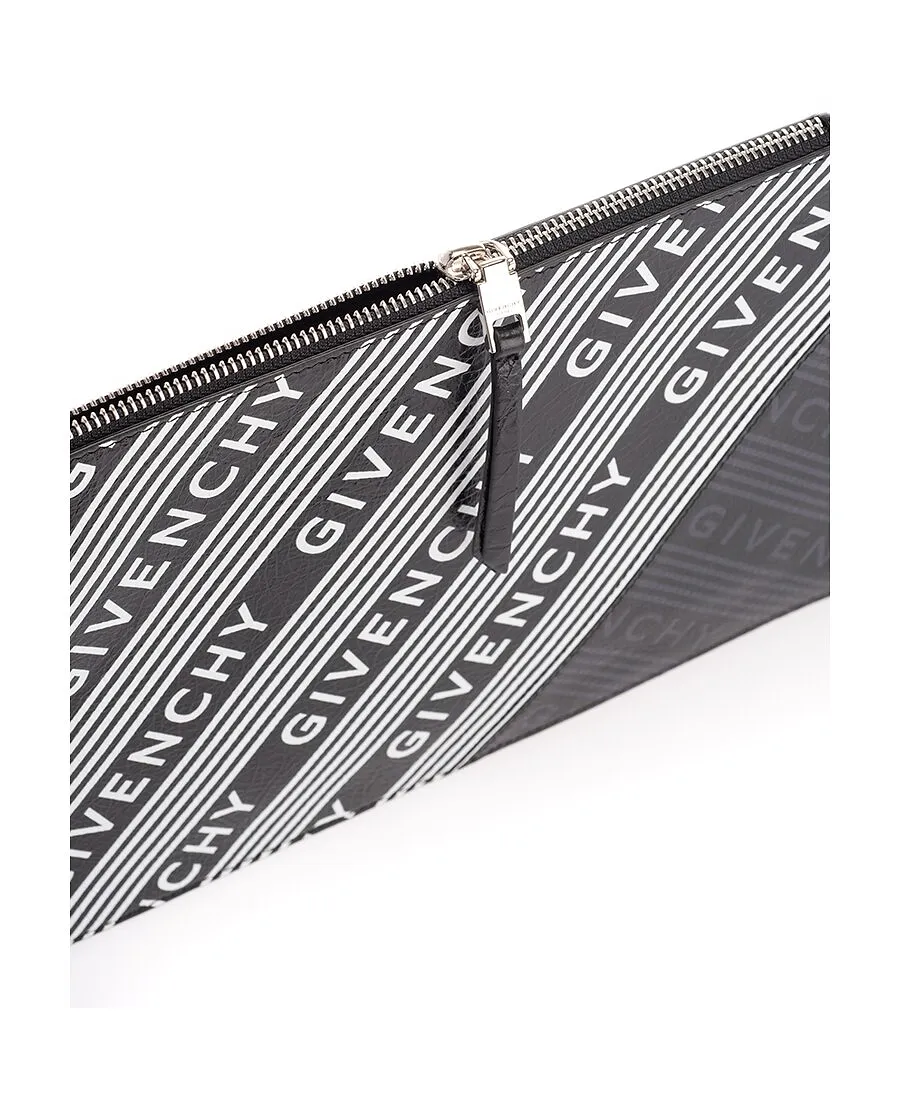 Medium Logo Striped Handbag