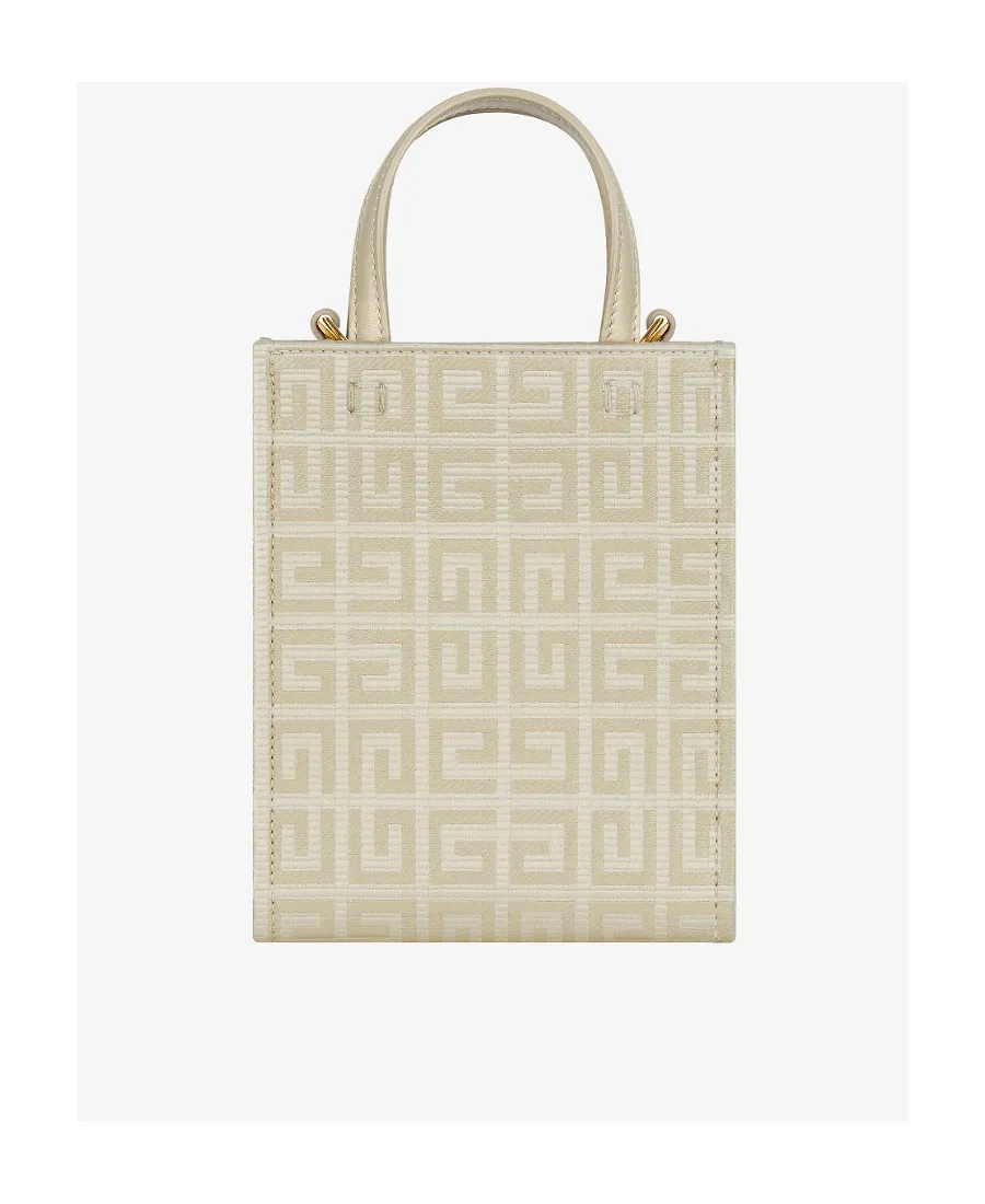 Mini G Tote Vertical Shopping Bag In 4G Coated Canvas