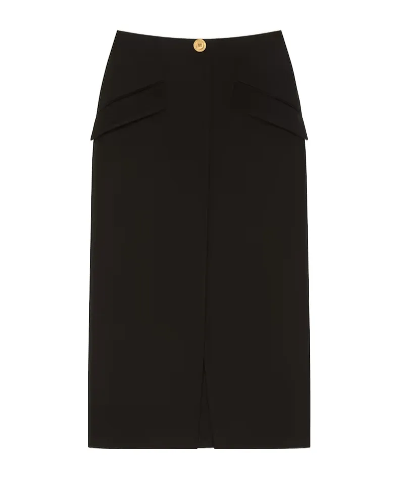Midi Skirt In Wool
