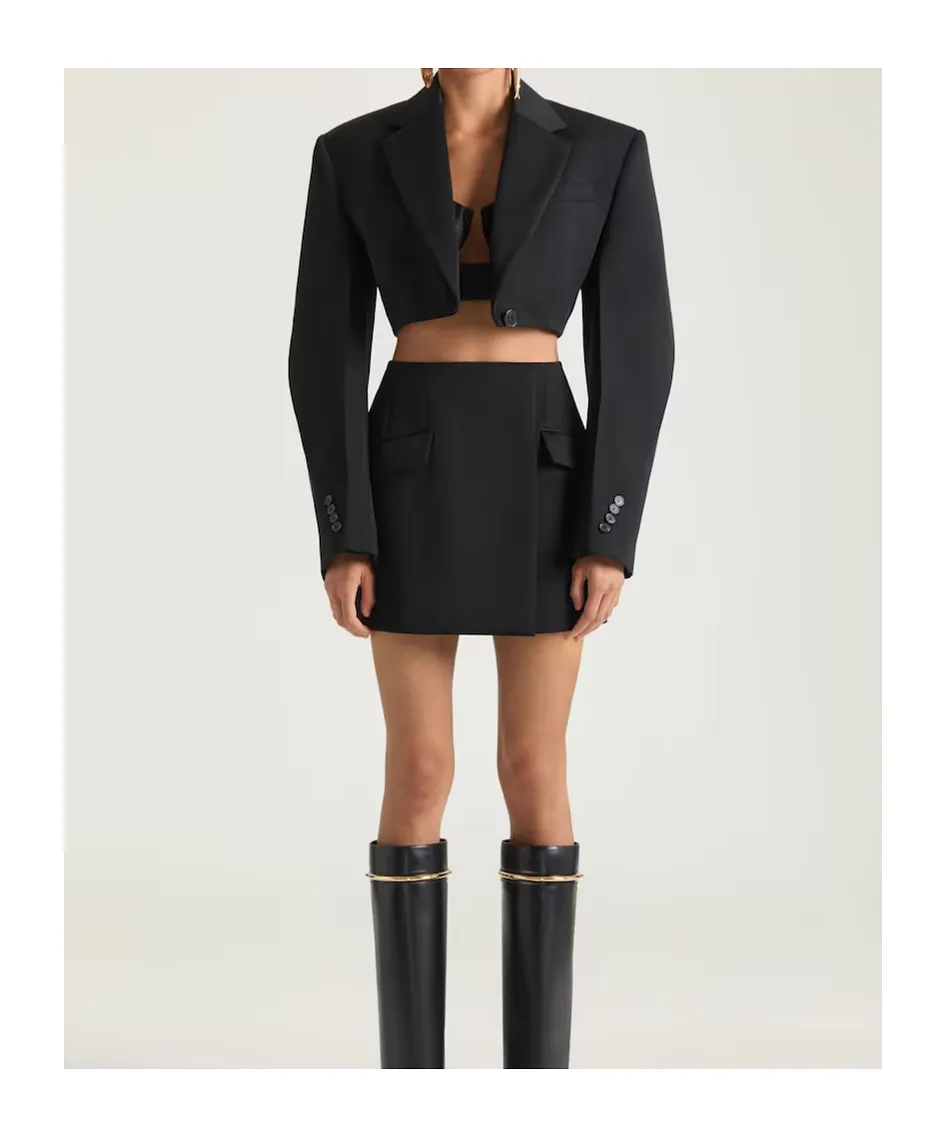 Mini Skirt In Wool