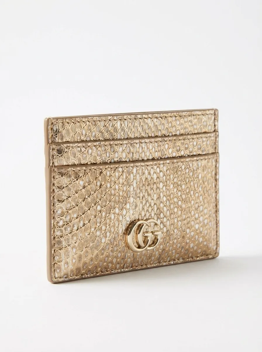 Gg Marmont Python Card Case