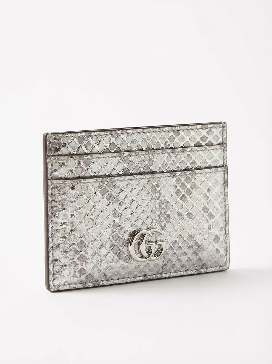 Gg Marmont Python Card Case