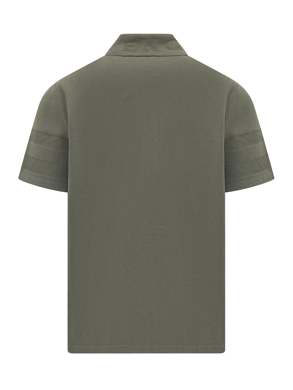 Shirt In Cotton Knit With Mesh Details