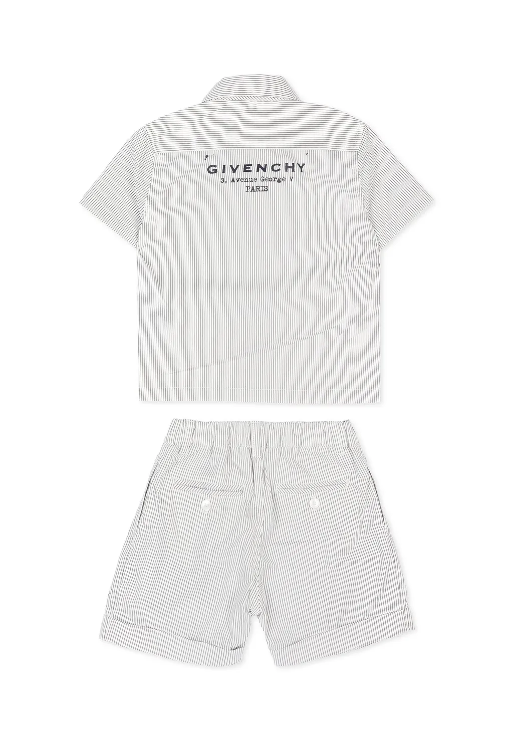 Givenchy Kids Striped Button-Up Tracksuit