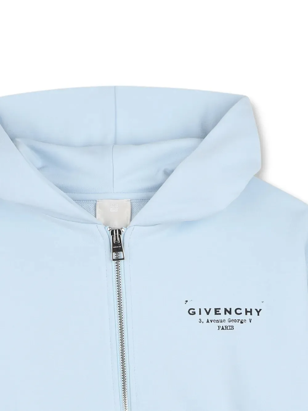 Givenchy Kids Logo Printed Zip-Up Hoodie
