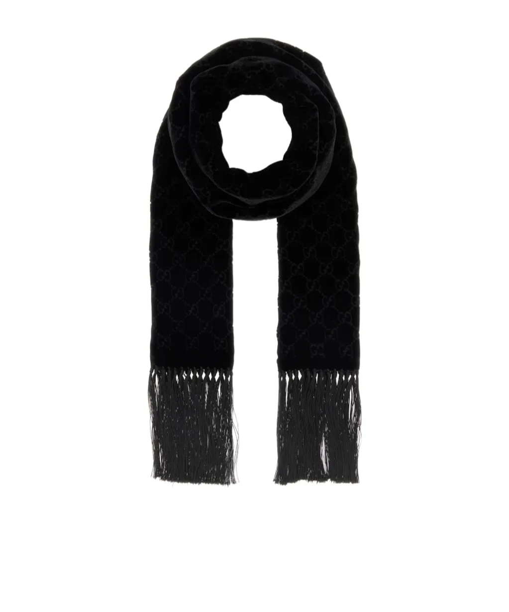 Gg Velvet Devoré Stole