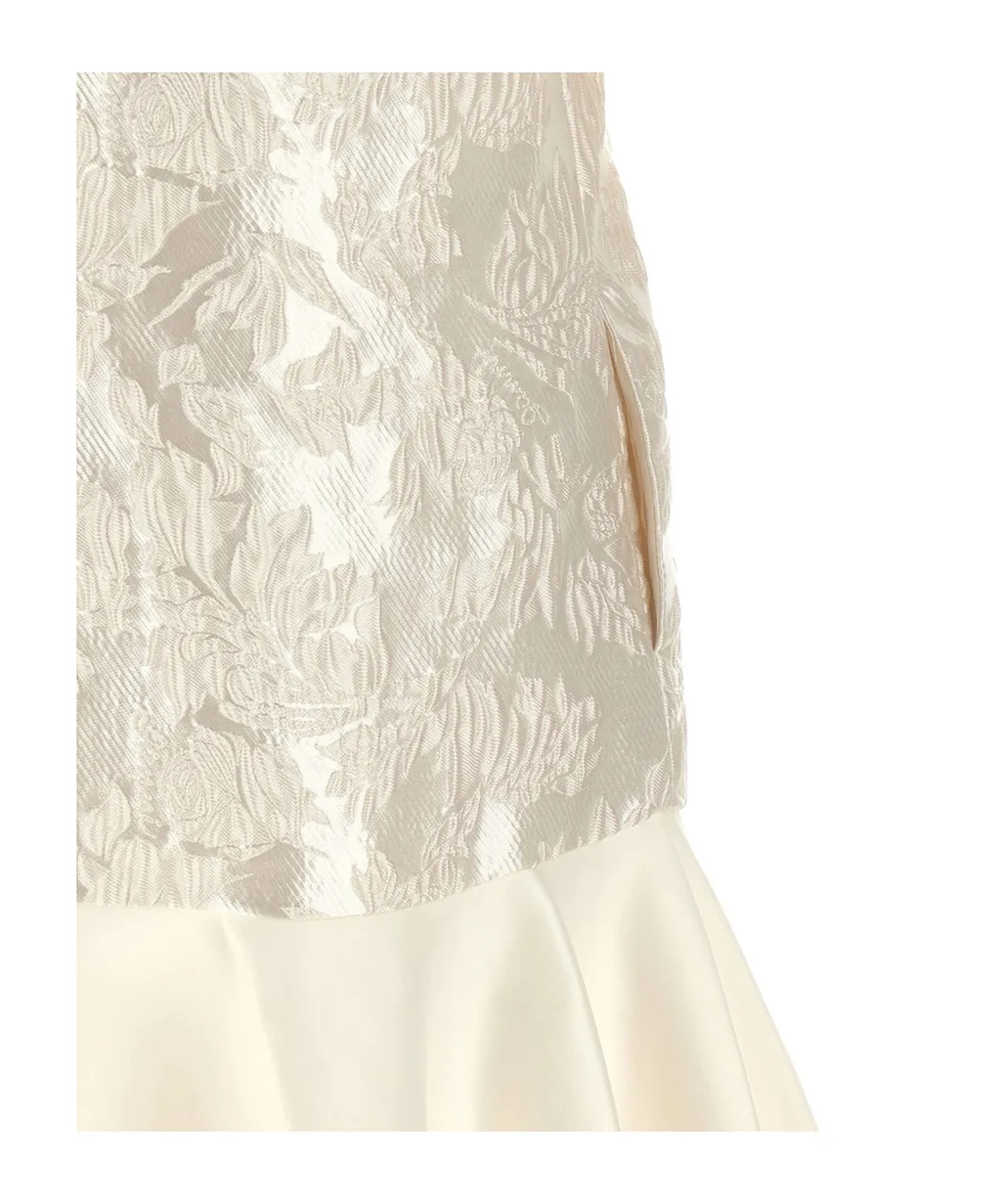 Ganni Satin Cloque Mini Dress