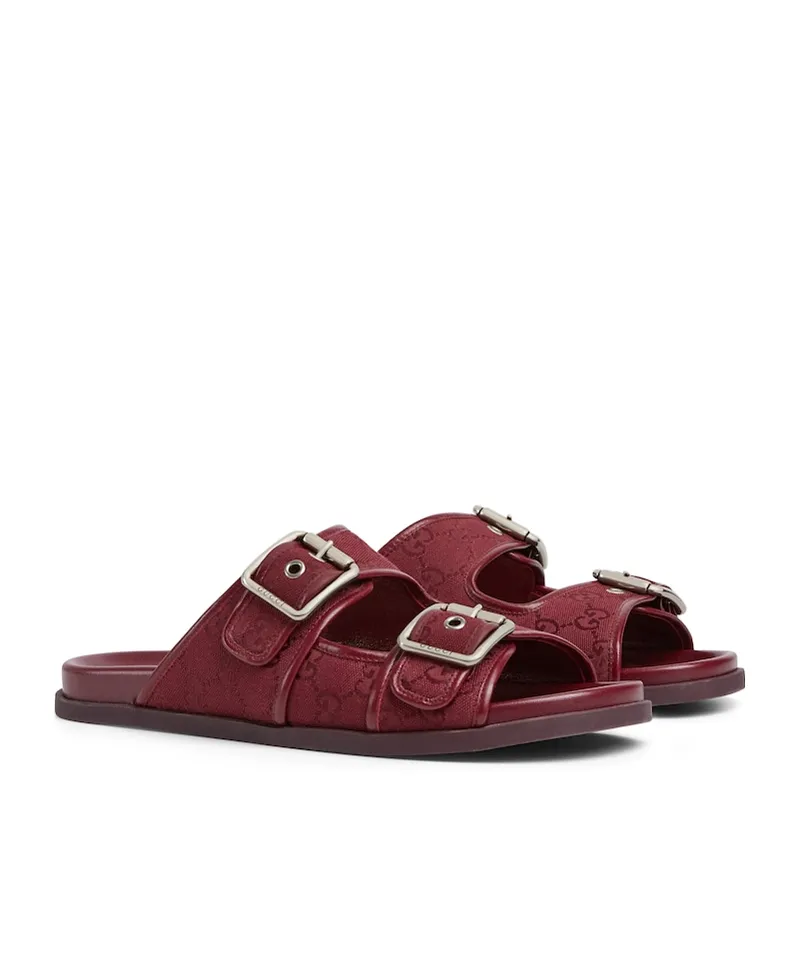 Slide Sandals With Buckles
