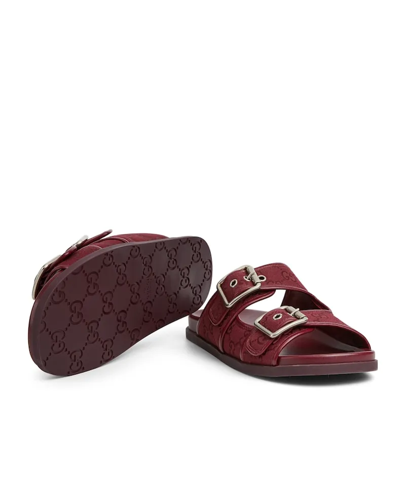 Slide Sandals With Buckles