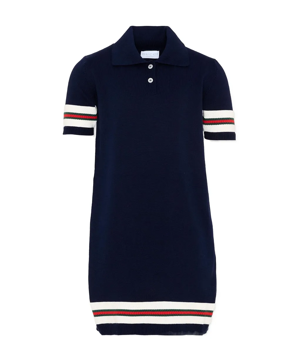 Gucci Kids Web Detailed Polo Dress