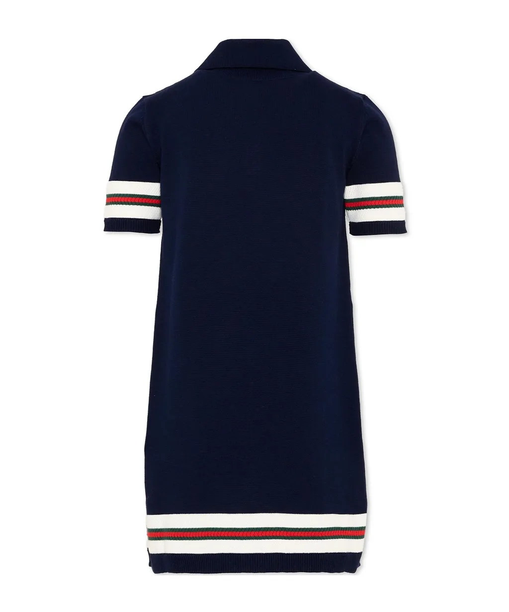 Gucci Kids Web Detailed Polo Dress