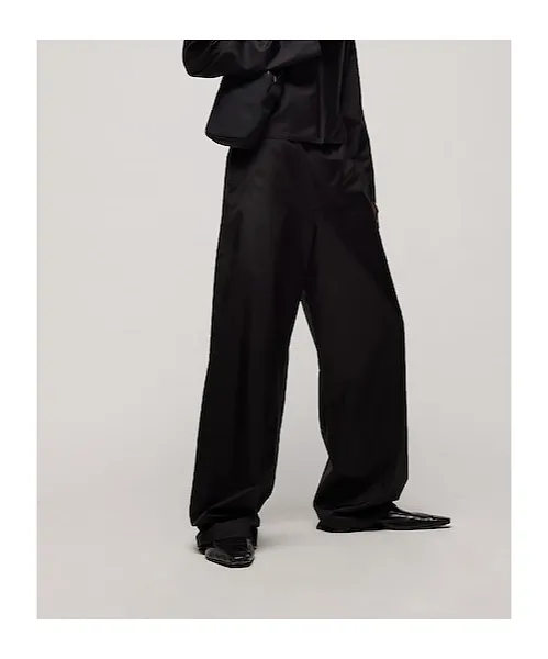 Technical Silk Poplin Pants