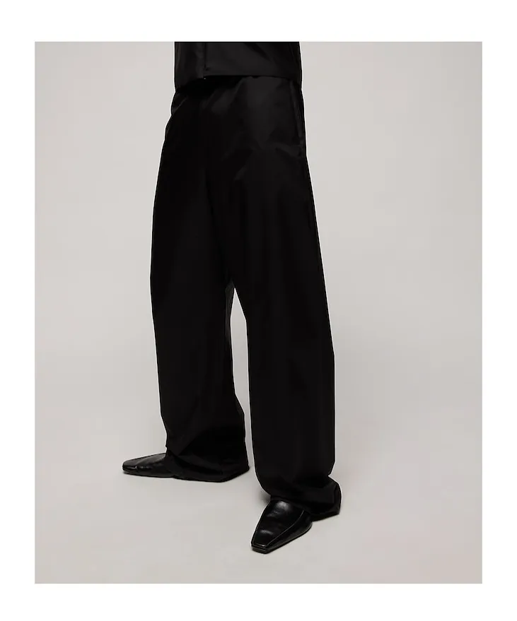 Technical Silk Poplin Pants